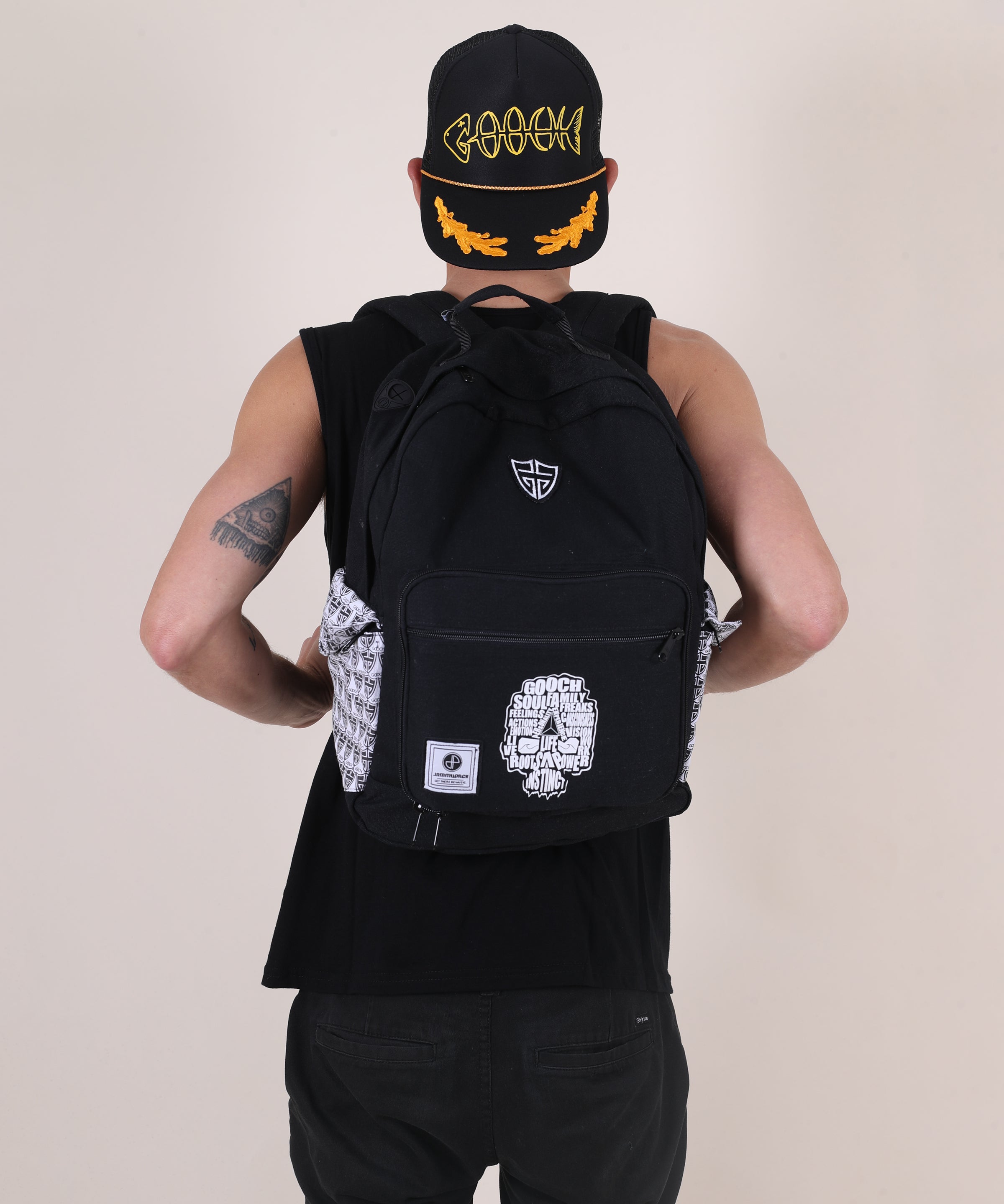 ●ILLIGO● Pattern Buckle Backpack Dot 25SMBAG10DTCH illigo - Pattern Buckle Backpack Dot Charcoal – lolamoon.co