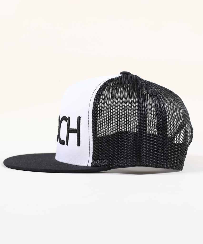 Rings Canvas Trucker Hat - Two Tone White Black