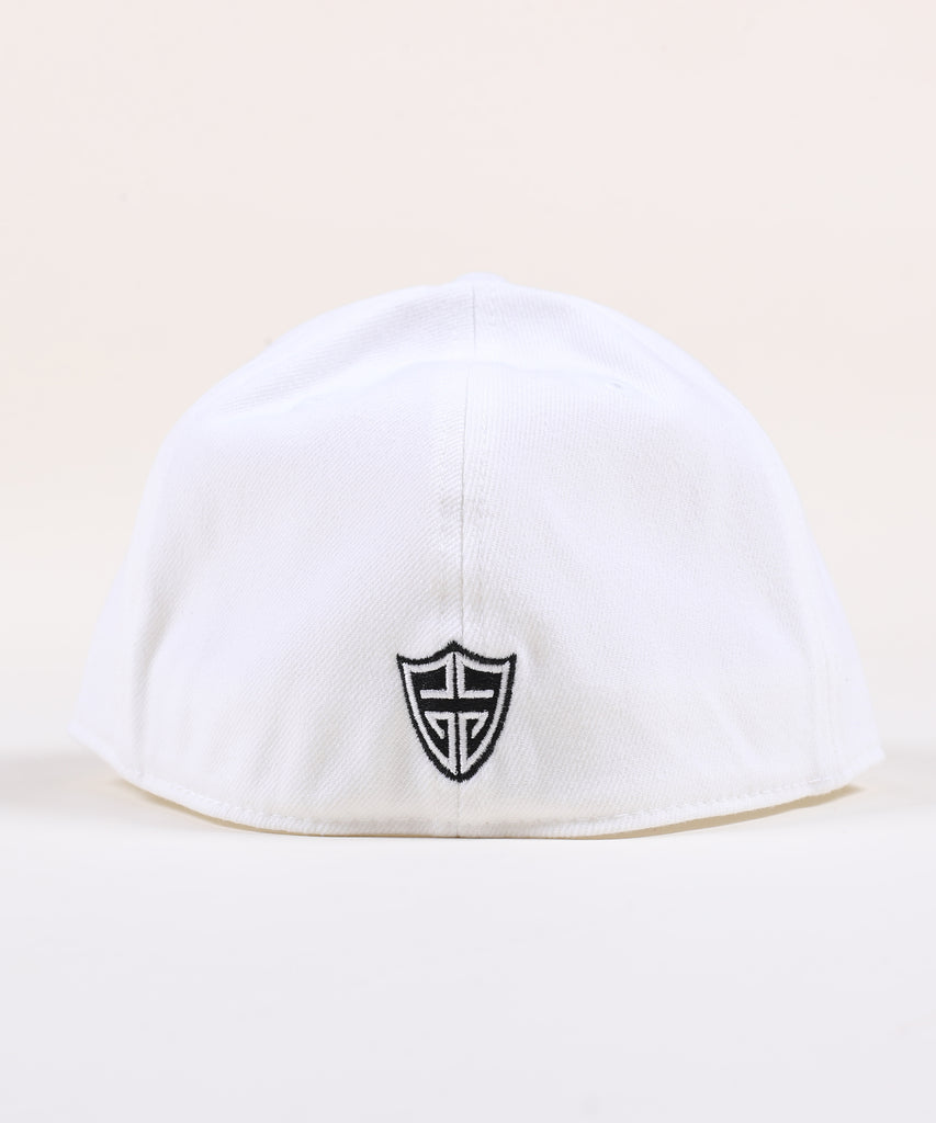 Rings Fitted Hat - White with Black