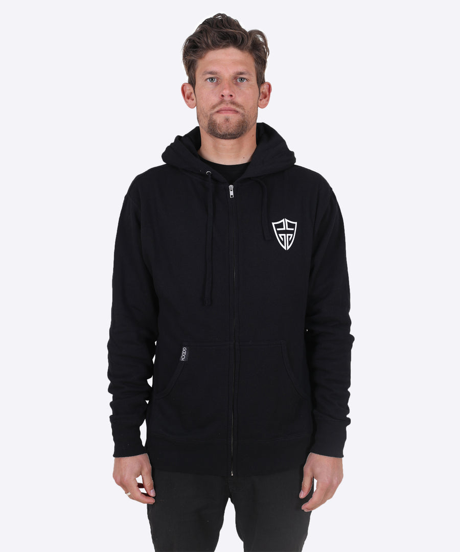 Tree Of Life zip hoodie - black